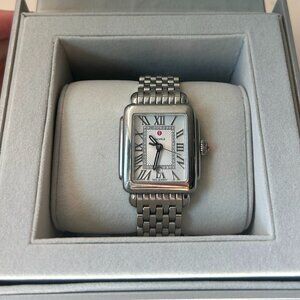 MICHELE Deco Madison Mid Stainless Steel Diamond Dial Watch